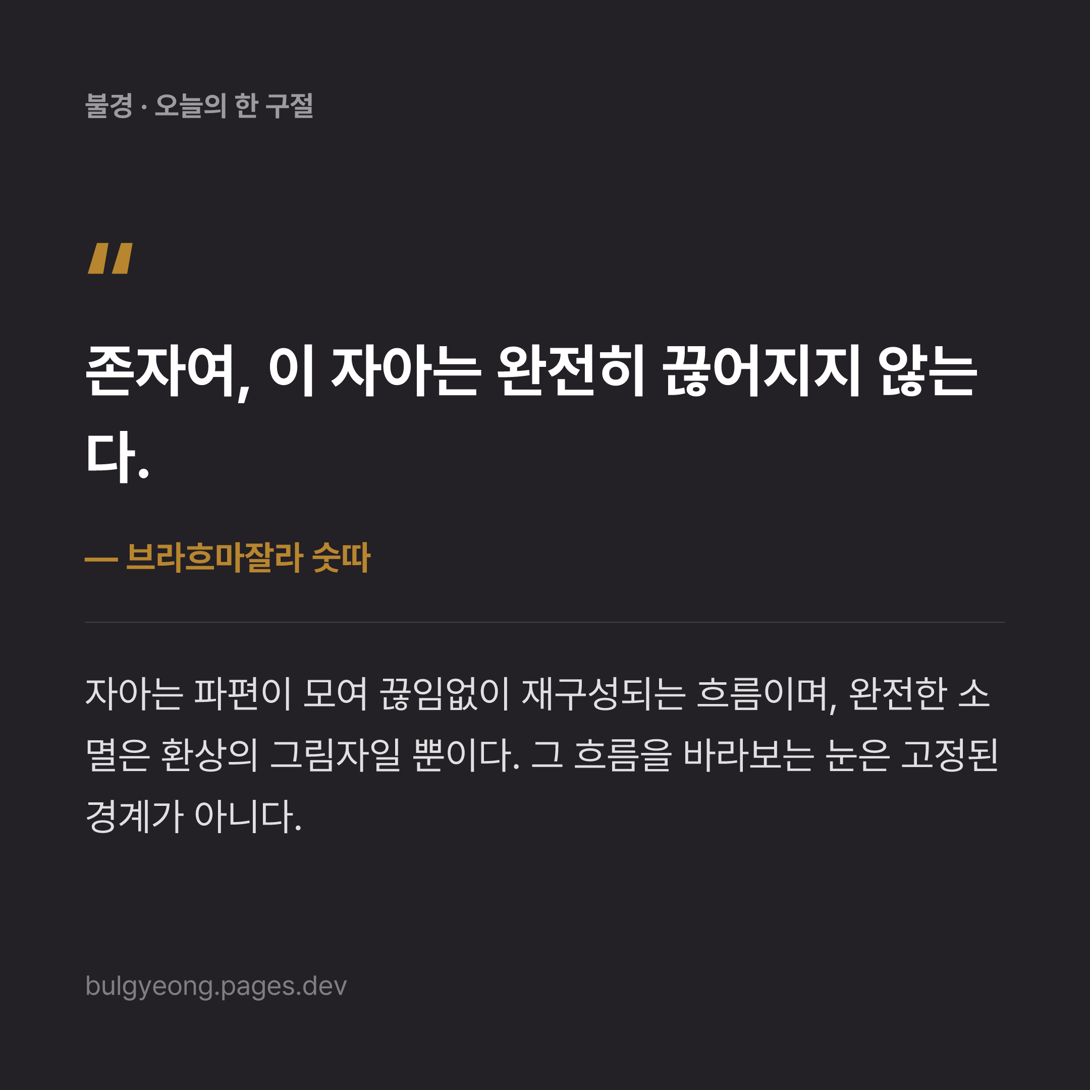 브라흐마잘라 수트라의 자아와 무한 의식 논쟁